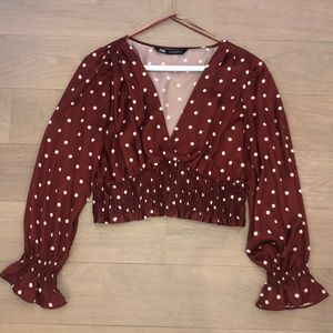 Polka Dot Crop Top